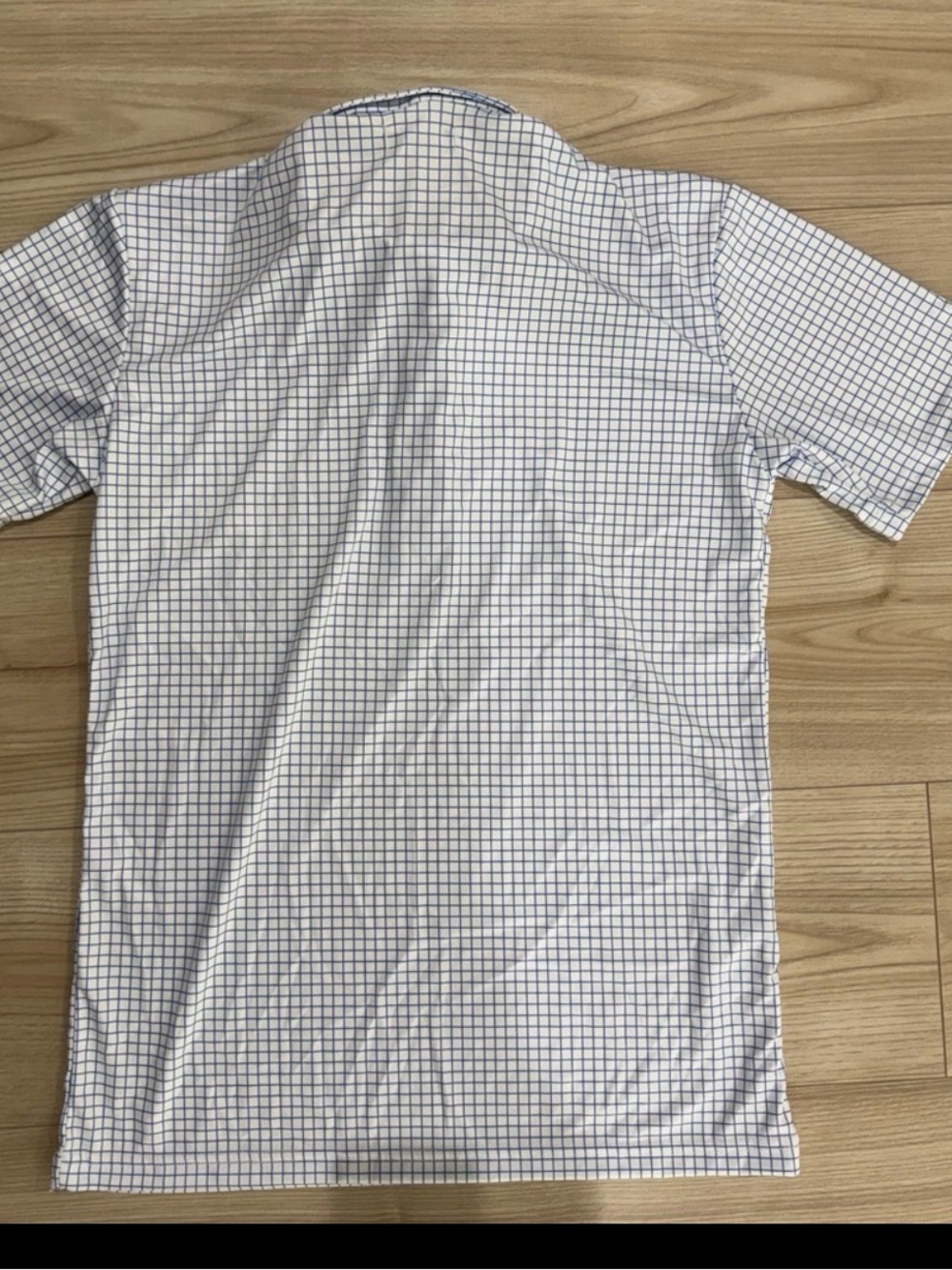 Collars & Co. Men's Blue Checked Polo Shirt